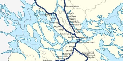 Ստոկհոլմում pendeltag քարտեզի վրա